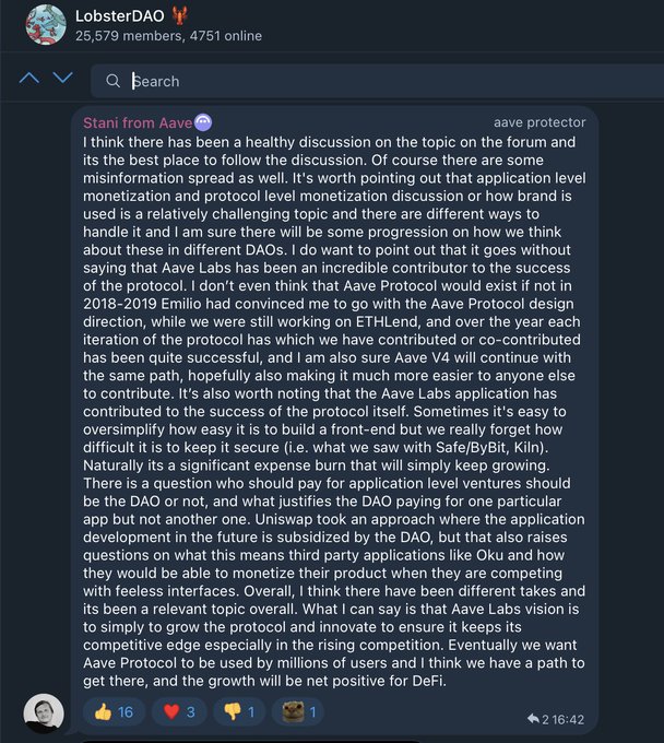 Aave主权之争:协议归DAO,产品归Labs?