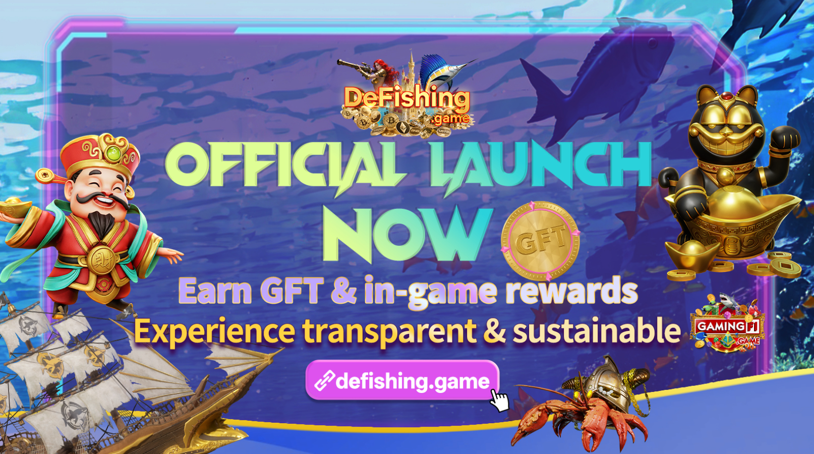 MEETLabs' blockchain gaming platform GamingFi today launched its first blockchain game, DeFishing, which uses a P2E dual-token system.