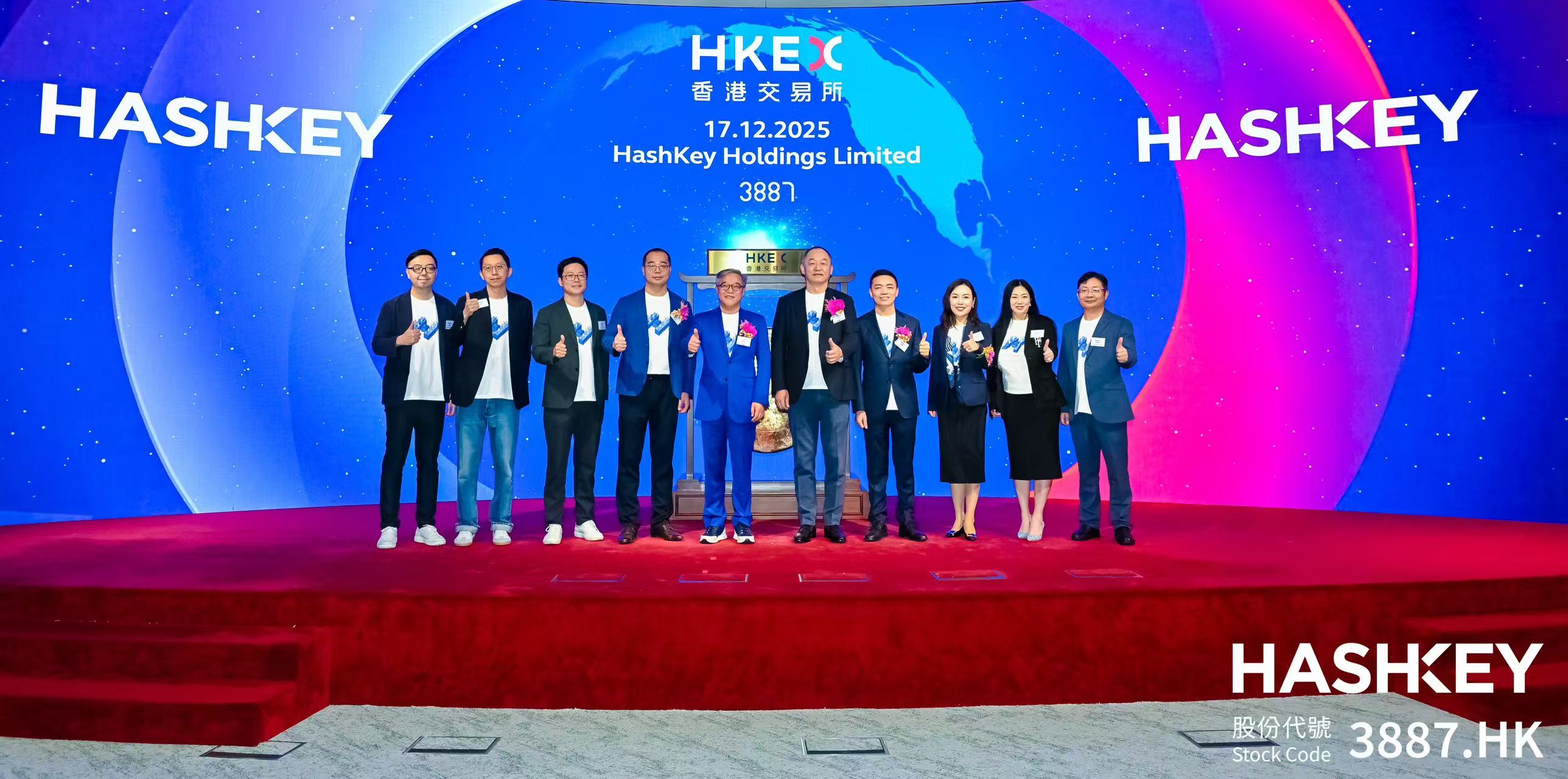 HashKey Holdings 正式在香港联合交易所主板挂牌上市