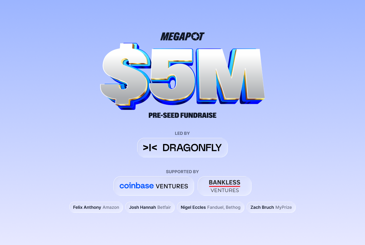 Megapot raises $5 million in funding, led by Dragonfly, with the aim of reshaping the global online lottery industry.