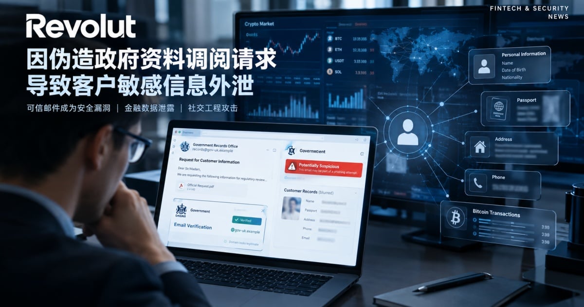 Revolut把客户资料交给了攻击者：当&ldquo;可信邮件&rdquo;成为金融机构的新漏洞